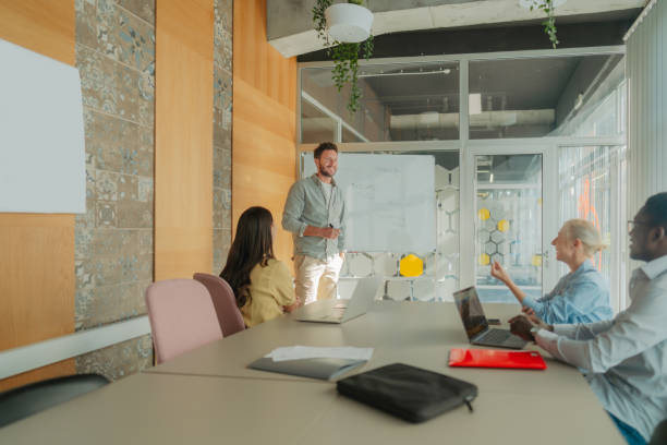 istock Coworkers in a productive meeting 2194443271