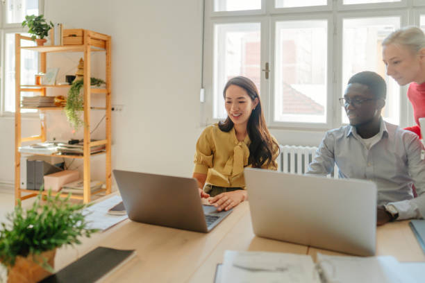 istock Coworkers working on their business ideas 2194443287