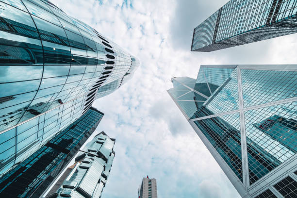istock Hong Kong skyscrapers from below 2194446161