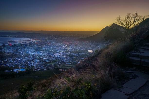 istock Cape Town cityscape at twilight with sunset sky. 2194446880