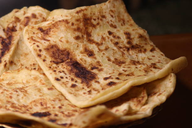 istock Msemen Close Up, Traditional Moroccan Flatbread 2194447171