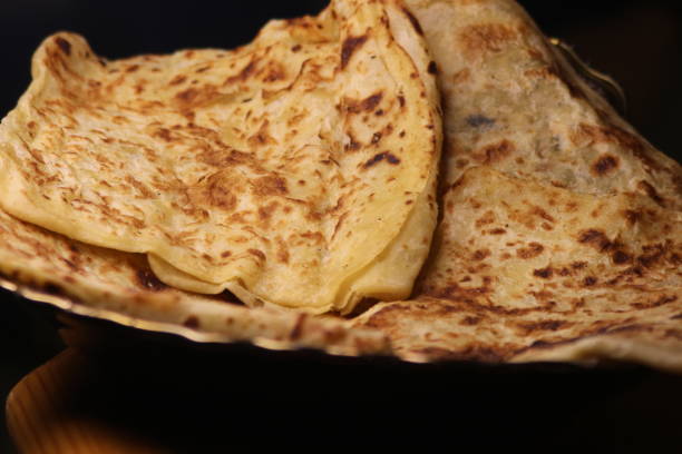 istock Msemen Close Up, Traditional Moroccan Flatbread 2194447786