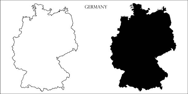 Germany Blank Map Germany Map Outline Vector Images Stock Germany Blank Map Germany Map Outline Vector Images 