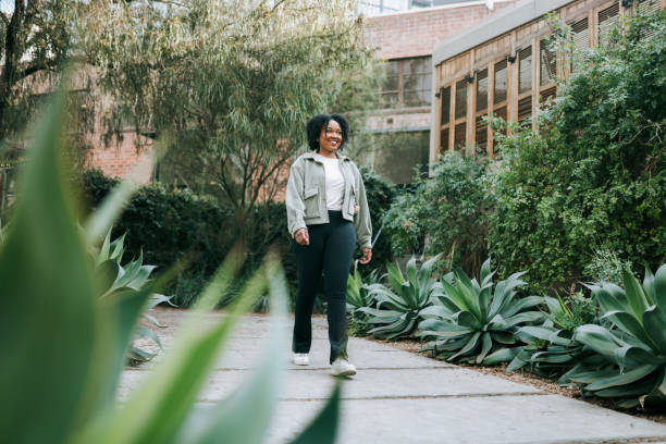 Woman Walking Outdoors in Los Angeles