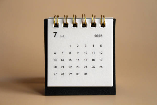 new year 2025 desk calendar