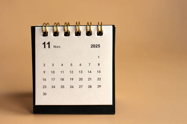 istock new year 2025 desk calendar 2194465668