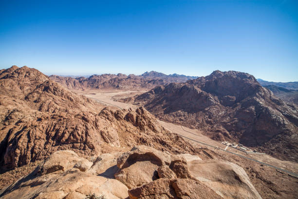 The rocky hills and mountains near Saint Catherine, Sinai Peninsula, Egypt