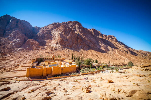 The monastery at the base of Mount Sinai, where Moses received the 10 Commandments from God