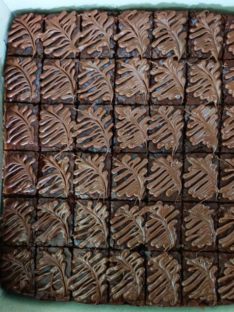 istock Top view of a chocolate brownies 2194483456