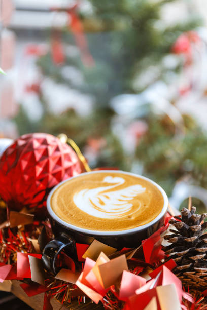 istock Happy time. Festive Latte with Christmas Decorations 2194491278