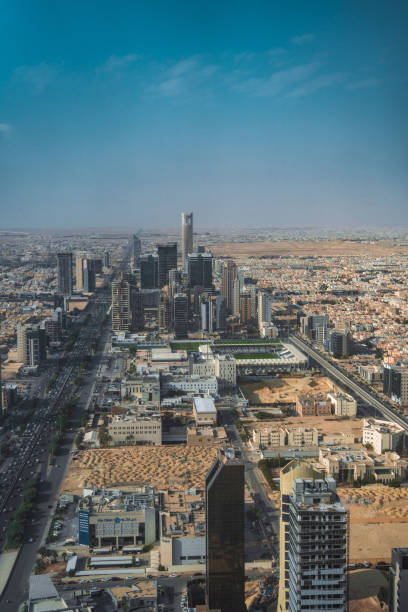 istock Panoramic View of Riyadh City Skyline Under Clear Blue Sky 2194497459