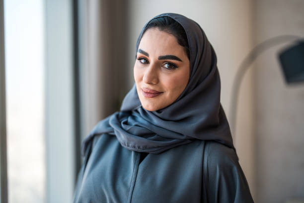 istock Graceful Arabic Woman Smiling in Modern Home Setting 2194497513