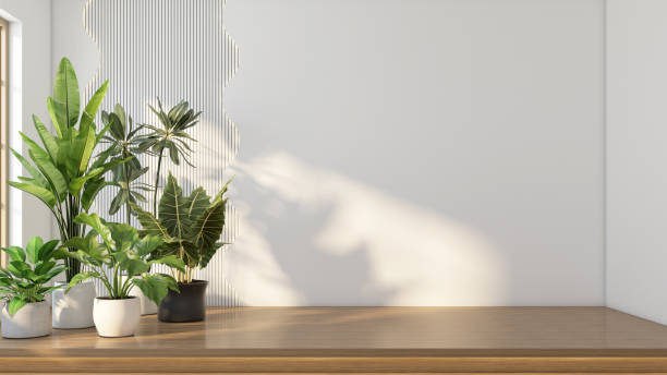 istock Empty room with a raised wooden floor 2194499476