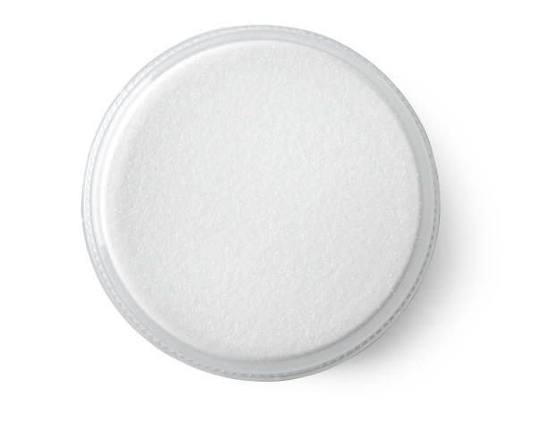 istock Plastic white bowl lid cover top view 2194502158