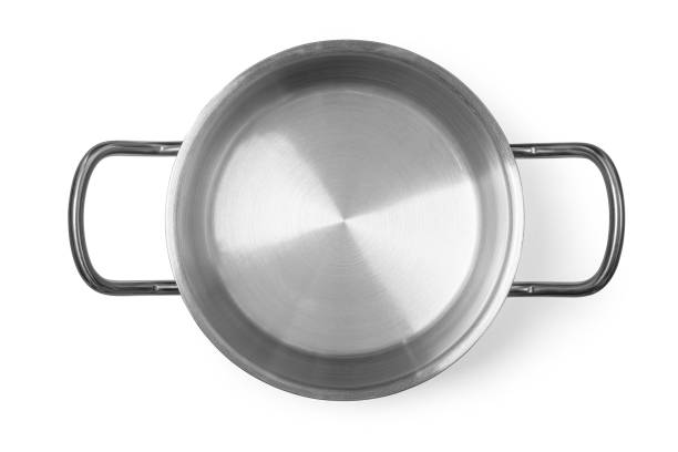 istock The stainless steel pan isolated 2194502190