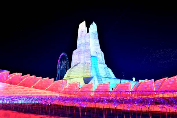 The Harbin Ice and Snow World, initiated in 1999, is a large-scale ice and snow art project hosted by the Harbin Municipal Government of Heilongjiang Province. As of 2024, it has been held for 25 sessions.The Harbin Ice and Snow World opens in December each year and closes in February of the following year.During its opening period, countless domestic and foreign tourists come here for a visit.On January 5, 2024, the Harbin Ice and Snow World was recognized as the world's largest ice and snow theme park and was awarded the Guinness World Record title.