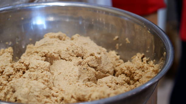istock Wet soy beans that will be mixed with koji rice to make Miso Koji. 2194509808