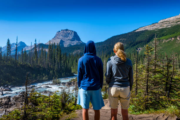 two people at Yaho River in Canada