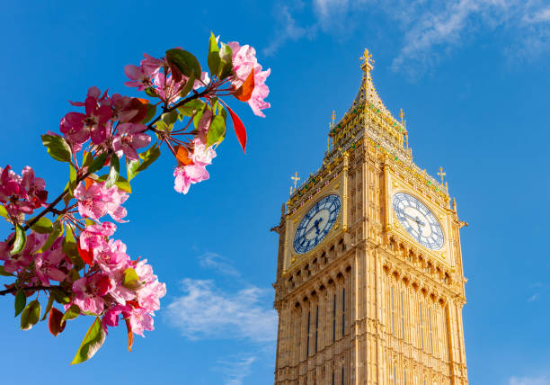 istock Big Ben tower in spring, London, UK 2194514336