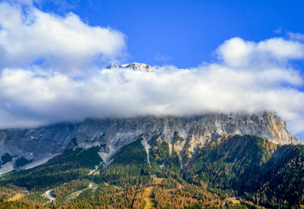Zugspitze massif, Zugspitze Mountain, Wetterstein Range, Ehrwald, Tyrol, Austria, Europe