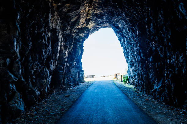 Bicycle rail trail tunnel in Fairmont, West Virginia