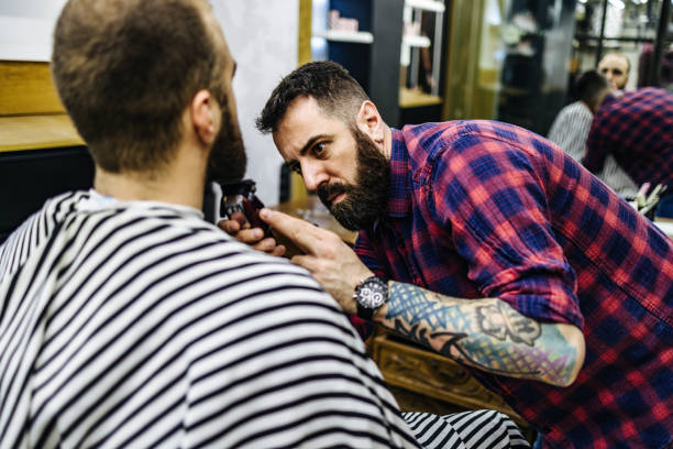 istock Man at hair salon 2194519456