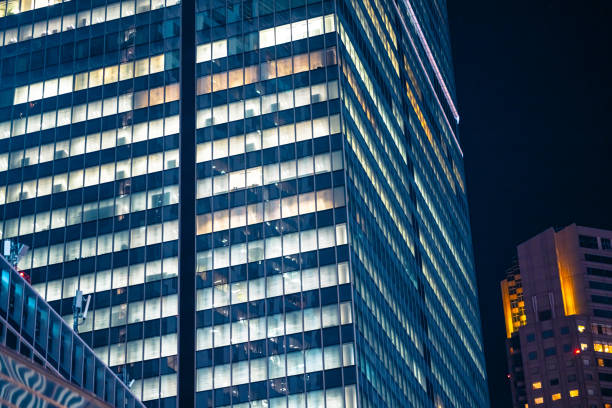istock Office building exteriors at night. 2194519728