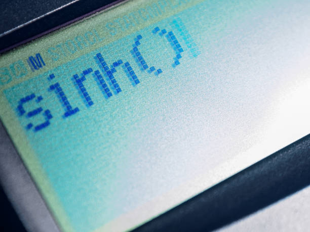 istock A sine sign on a calculator screen that visualizes trigonometric calculations and mathematical functions. 2194519874
