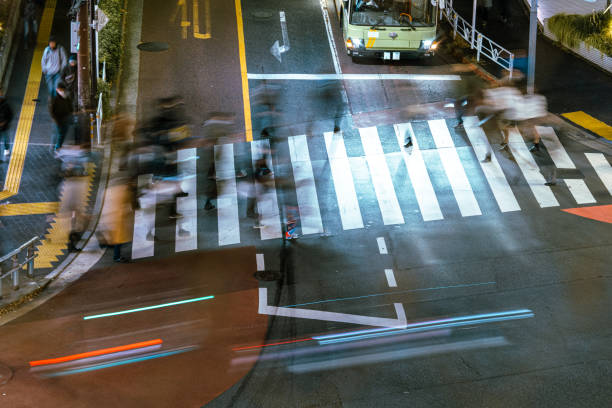 istock Long exposure abstract city street at night. 2194519946