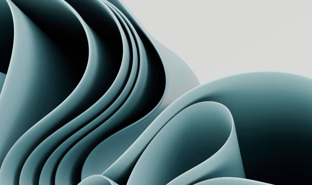 istock Fluid Blue Shapes Minimalist Background 2194527547
