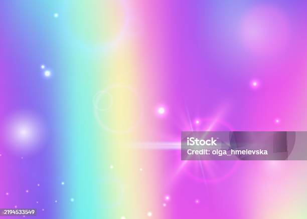 Pink Magic Gradient Magic Gradient Pink Rainbow Background Kawaii Invitation Holographic ...