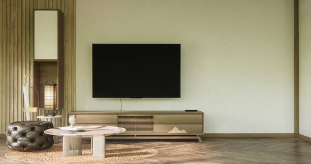 istock Nihon room design interior with door paper and cabinet shelf wall. 3D rendering 2194533883