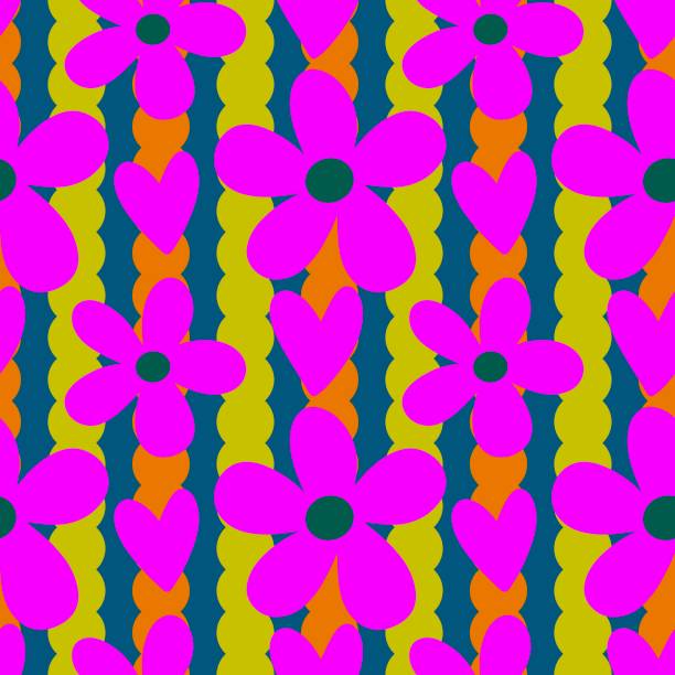 istock Valentines cartoon hearts seamless pattern for wrapping paper and fabrics 2194536519