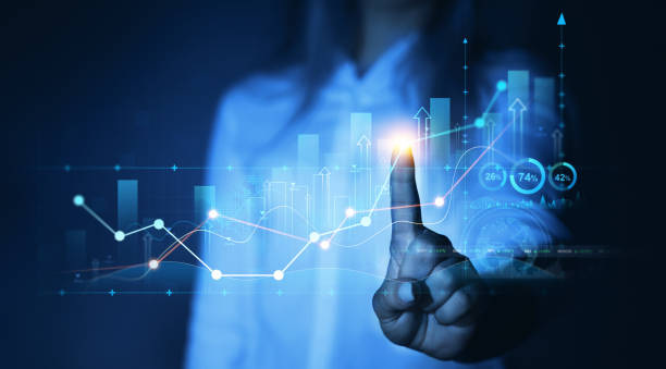 istock Business strategy development and growing growth plan. Financial management strategy for business growth.Graph and chart. Investment of growth on currency rate. 2194539537