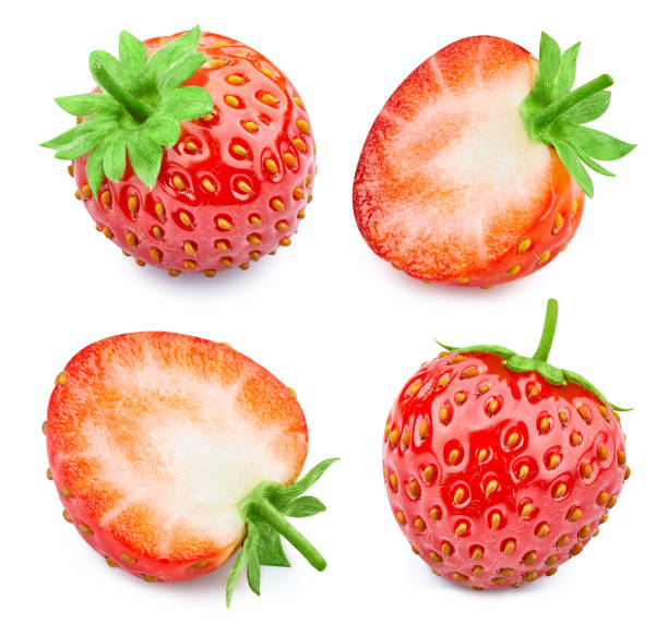 istock Strawberry isolated on white background 2194542666