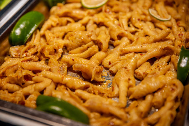 Chinese food braised chicken feet