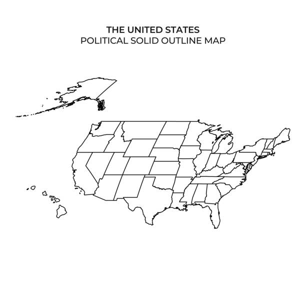 Detailed Outline Map Of The United States For Educational Purposes Detailed Outline Map Of The United States For Educational Purposes 