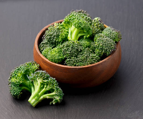 istock Broccoli cabbage in wooden plate 2194544008