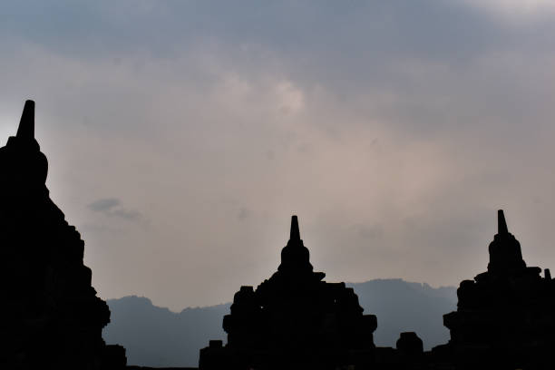Borobudur is a 9th-century Mahayana Buddhist temple located in Magelang, Central Java, Indonesia. The temple is renowned for its impressive architecture, intricate carvings, and symbolic design, reflecting a combination of artistic and religious elements.