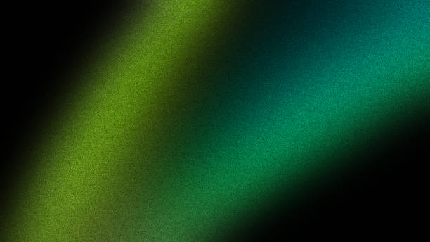 Vibrant abstract gradient with green and blue hues on noise textured background