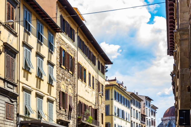 istock Charming Italian Street With Historic Architecture Under Blue Sky 2194551192
