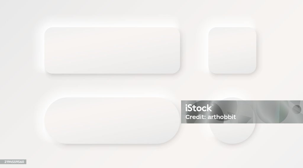 Frame Button Vector Frame Button White Color Set Minimal Label Message Vector Illustration ...