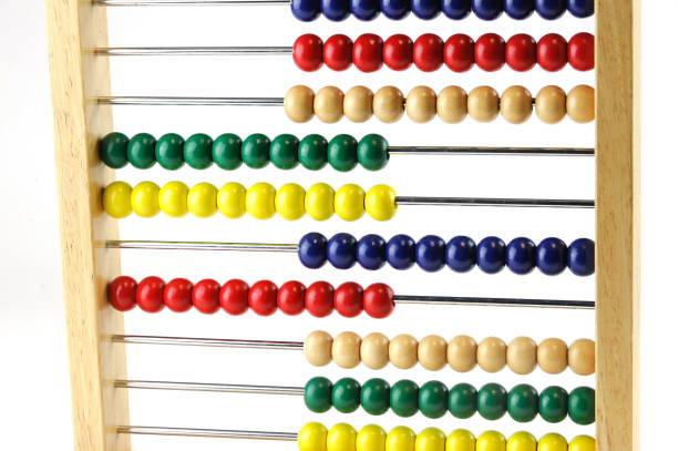 close up on colorful abacus for kids early education