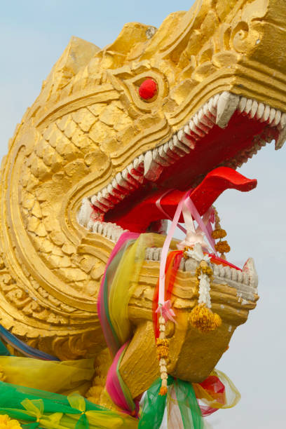 istock Naga overlooking Mekong river 2194563422