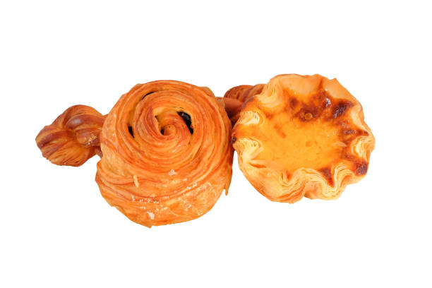 istock freshly baked pastries, bakery products on white background. 2194565266