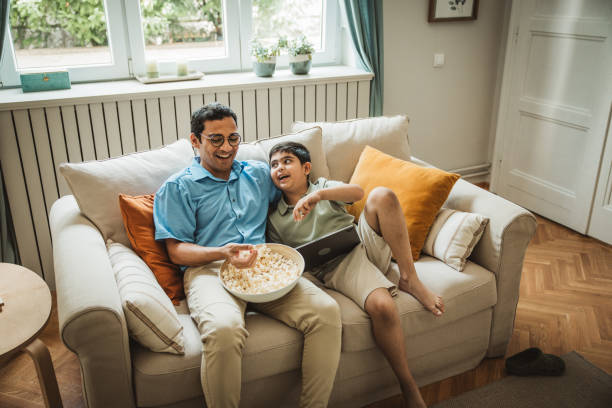 istock Father and son day at home 2194567081