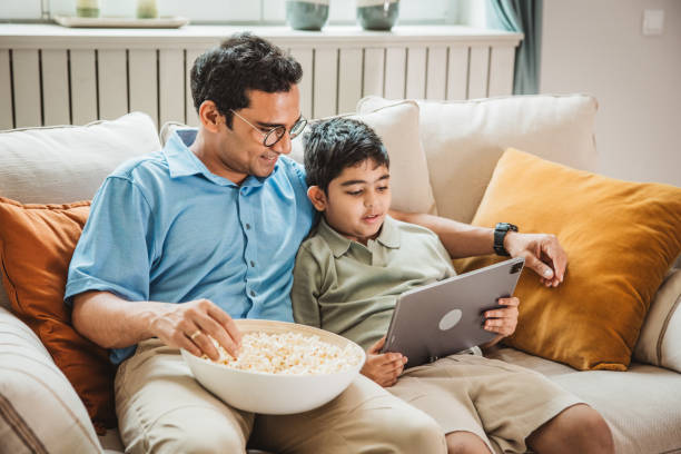 istock Father and son day at home 2194567083