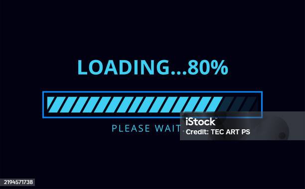80s Loading Bar Loading Bar 80 Loaded Stock Illustration - Download Image Now ...