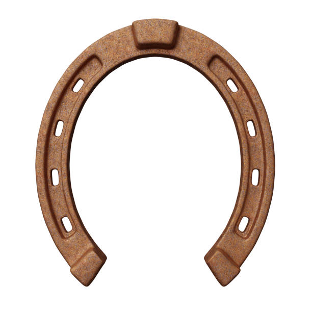 istock Horseshoe isolated on white, talisman good luck and fortune symbol 2194571830