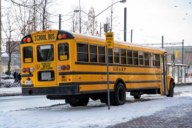 Ottawa, Canada - October 1, 2024: OC Transpo public bus on the road in downtown